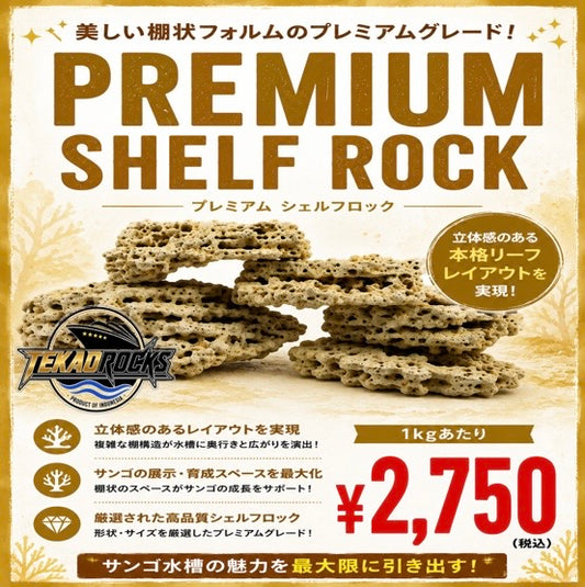 TEKAO ROCKS プレミアム シェルロック　1kg
